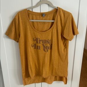 Lauren Daigle Next Level Apparel Women's Mustard Tee Trust In You